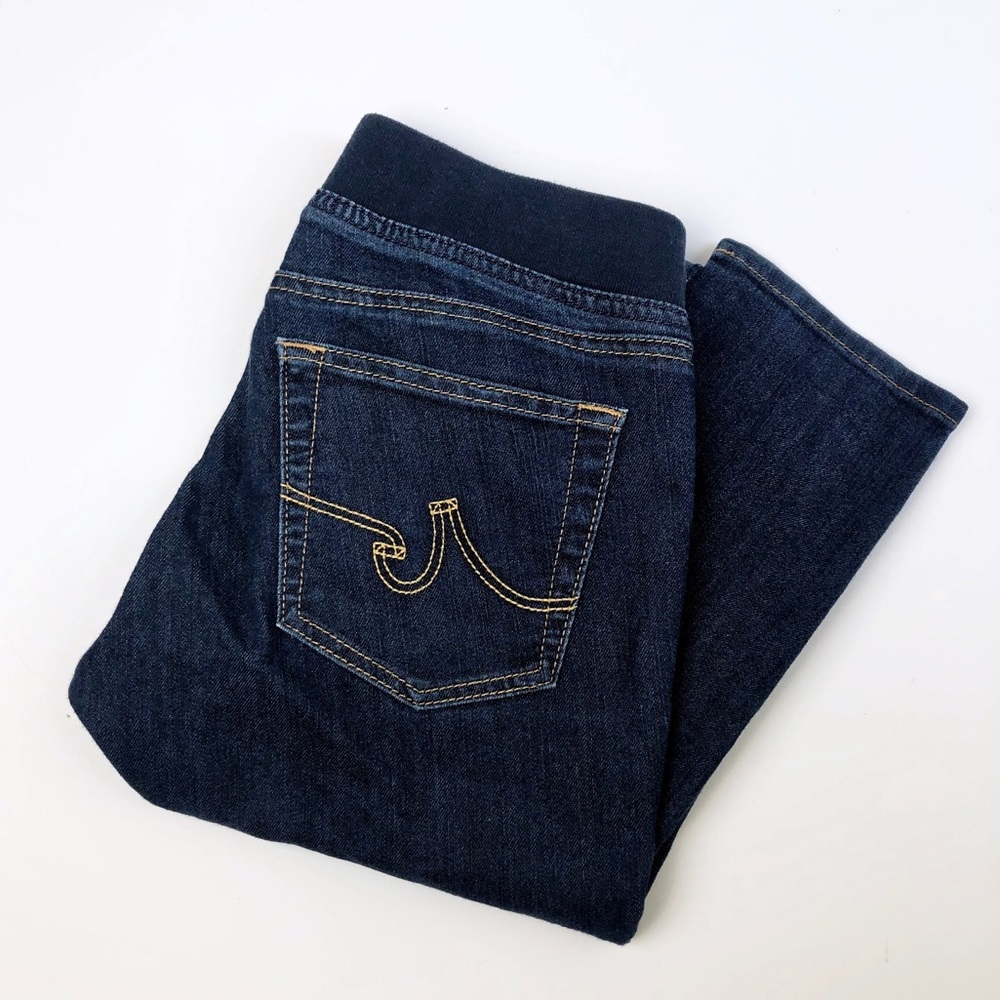 AG Elastic Waistband Denim Leggings